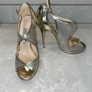 Gold Jimmy Choo Heels